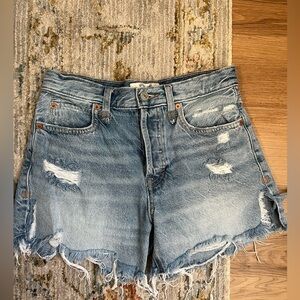 Free People Denim Mid Rise Short